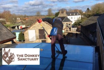 Donkey Sanctuary window cleaning